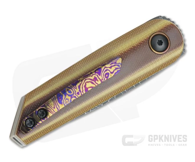 Chad Nell Custom Midge Snake Skin Damascus Vintage G3 Slip Joint Top Flipper 4 Chad Nell Custom Midge Snake Skin Damascus Vintage G3 Slip Joint Top Flipper - Image 2