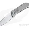 Burger Custom EXK SFL Satin M390 Sheepsfoot Titanium Frame Lock Front Flipper 4363