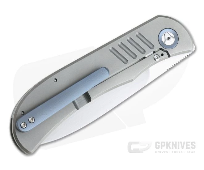 Burger Custom LEXK SFL Satin M390 Spear Point Titanium Frame Lock Top Flipper 4 Burger Custom LEXK SFL Satin M390 Spear Point Titanium Frame Lock Top Flipper - Image 2