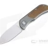 Burger Custom EXK SFL Satin M390 Spear Point Micarta Titanium Frame Lock Top Flipper -Outlet Flippers Store 4388 1