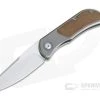 Burger Custom EXK SFL Satin M390 Sheepsfoot Micarta Titanium Frame Lock Top Flipper -Outlet Flippers Store 4389 1 1