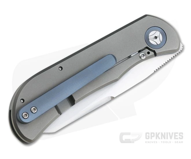 Burger Custom EXK SFL Satin M390 Sheepsfoot Micarta Titanium Frame Lock Top Flipper 4 Burger Custom EXK SFL Satin M390 Sheepsfoot Micarta Titanium Frame Lock Top Flipper - Image 2