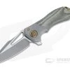 Marfione Custom Protocol Wharncliffe Two-Tone Apocalyptic 204P Green Micarta Flipper 4417 -Outlet Flippers Store 4417 1