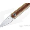 Chad Nell Custom Trico Satin AEB-L Butterscotch Micarta Liner Lock Front Flipper 4420 -Outlet Flippers Store 4420 1