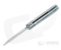 Enrique Pena Custom Front Flipper Dogleg Jack Bolstered Blue Rag Micarta Folder 4452 7 Enrique Pena Custom Front Flipper Dogleg Jack Bolstered Blue Rag Micarta Folder 4452 -Outlet Flippers Store 4452 3