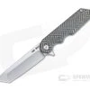 Attn2Detail Tanto Folder Satin 3V Oriental Milled Anodized Titanium Frame Lock Flipper 4461 -Outlet Flippers Store 4461