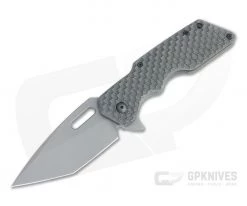 Attn2Detail Medium Mark I Tanto Blasted S45VN Contoured Gunner Grip Titanium Flipper 4463