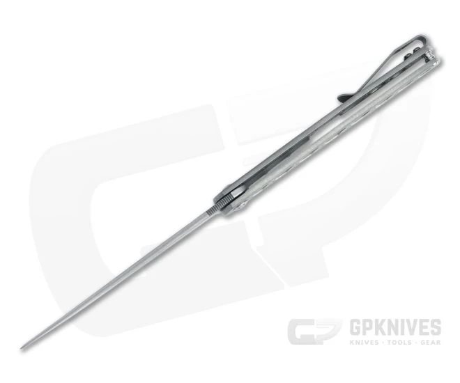 Brad Zinker Persian FLF Stonewashed CPM-154 Titanium Frame Lock Flipper 4467 5 Brad Zinker Persian FLF Stonewashed CPM-154 Titanium Frame Lock Flipper 4467 - Image 3