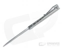 Brad Zinker Swayback Wharncliffe FLF Stonewashed CPM-154 Titanium Front Flipper 4468 7 Brad Zinker Swayback Wharncliffe FLF Stonewashed CPM-154 Titanium Front Flipper 4468 -Outlet Flippers Store 4468 3