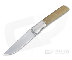 Brad Zinker Slim Stretch Urban Trapper LLF Stonewashed CPM-154 Bolstered Thunderstorm Kevlar Front Flipper 4469