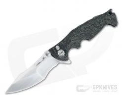 Brian Tighe Custom Small Tighe Breaker Satin RWL34 Harpoon Recurve Integral Carbon Fiber Flipper 4555