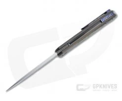 Burger Custom Atlas SFL Drop Point Satin M390 Black TiMascus Bronze Frame Lock Front Flipper 4559 -Outlet Flippers Store 4559 3