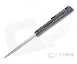 Burger Custom Atlas SFL Drop Point Satin M390 Black TiMascus Bronze Frame Lock Front Flipper 4560 -Outlet Flippers Store 4560 3