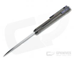 Burger Custom Atlas SFL Sheepsfoot Satin M390 Black TiMascus Bronze Frame Lock Front Flipper 4562 -Outlet Flippers Store 4562 3