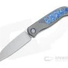 Burger Custom Atlas SFL Sheepsfoot Satin M390 Black TiMascus Gray Frame Lock Front Flipper 4563 -Outlet Flippers Store 4563 1
