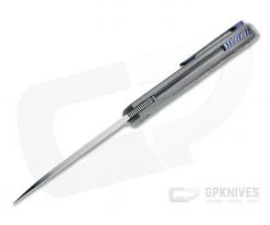 Burger Custom Atlas SFL Sheepsfoot Satin M390 Black TiMascus Gray Frame Lock Front Flipper 4564 -Outlet Flippers Store 4564 3