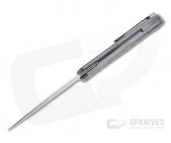 Burger Custom Atlas SFL Drop Point Satin M390 Damasteel Gray Frame Lock Front Flipper 4568 7 Burger Custom Atlas SFL Drop Point Satin M390 Damasteel Gray Frame Lock Front Flipper 4568 -Outlet Flippers Store 4568 3