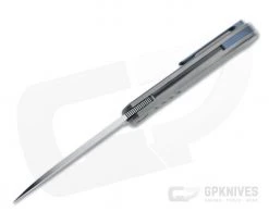 Burger Custom Atlas SFL Sheepsfoot Satin Elmax Grooved Gray Titanium Frame Lock Front Flipper 4571 7 Burger Custom Atlas SFL Sheepsfoot Satin Elmax Grooved Gray Titanium Frame Lock Front Flipper 4571 -Outlet Flippers Store 4571 3