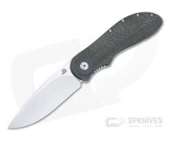 JD Van Deventer Custom EDC Front Flipper Drop Point Carbon Fiber Titanium Frame Lock 4586