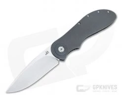 JD Van Deventer Custom EDC Front Flipper Drop Point Milled Dark Titanium Frame Lock 4588