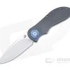 JD Van Deventer Custom EDC Front Flipper Drop Point Turbo Cut Collars Titanium Frame Lock 4595 -Outlet Flippers Store 4595 1