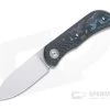 Burger Custom EXK Plus Satin M390 Arctic Storm Fatcarbon Inlaid Carbon Fiber Front Flipper 4663 -Outlet Flippers Store 4663 1