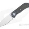 Burger Custom EXK Plus Satin M390 Green Micarta Inlaid Carbon Fiber Front Flipper 4670 -Outlet Flippers Store 4670 1