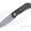 Burger Custom EXK Plus SF Acid Wash M390 Green Micarta Inlaid Carbon Fiber Front Flipper 4672