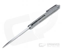 Burger Custom Sierra Satin Elmax Gold Dark Matter Fat Carbon Titanium Frame Lock Flipper 4688 -Outlet Flippers Store 4688 3