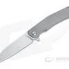 Burger Custom Sierra Satin Elmax Satin Hardware Titanium Frame Lock Flipper 4690 -Outlet Flippers Store 4690 1