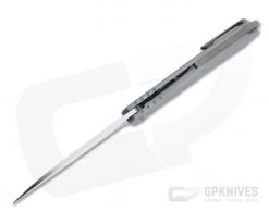 Burger Custom Sierra Satin Elmax Gold Hardware Titanium Frame Lock Flipper 4691 -Outlet Flippers Store 4691 3