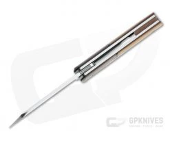 Enrique Pena Custom Front Flipper Barlow Bolstered Antique Paper Micarta Folder 4704 -Outlet Flippers Store 4704 3