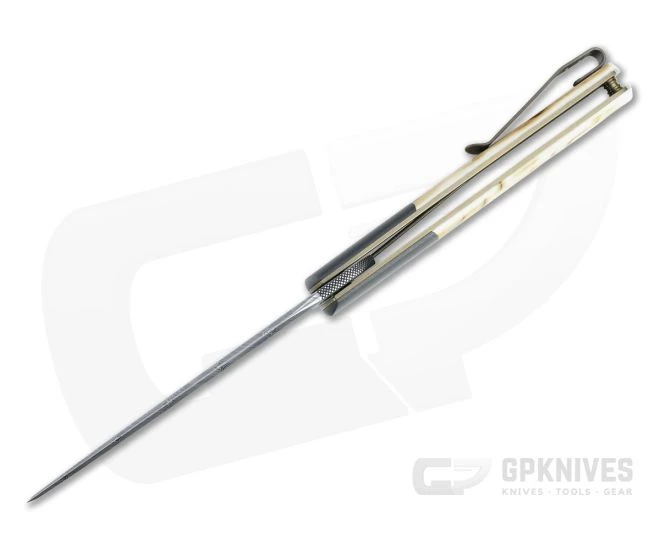 Brad Zinker Urban Trapper LLF Damasteel Zirconium Bolstered Mammoth Front Flipper 4713 5 Brad Zinker Urban Trapper LLF Damasteel Zirconium Bolstered Mammoth Front Flipper 4713 - Image 3