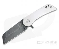 Grindhouse Knives KD #6 Flipper Hamon 1095 Satin Titanium Folder 4789