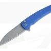 Protech Malibu Flipper Blue GPK Exclusive Acid Washed 20CV Modified Wharncliffe Button Lock Folder 5102-BLUE-AW -Outlet Flippers Store 5102 blue 1