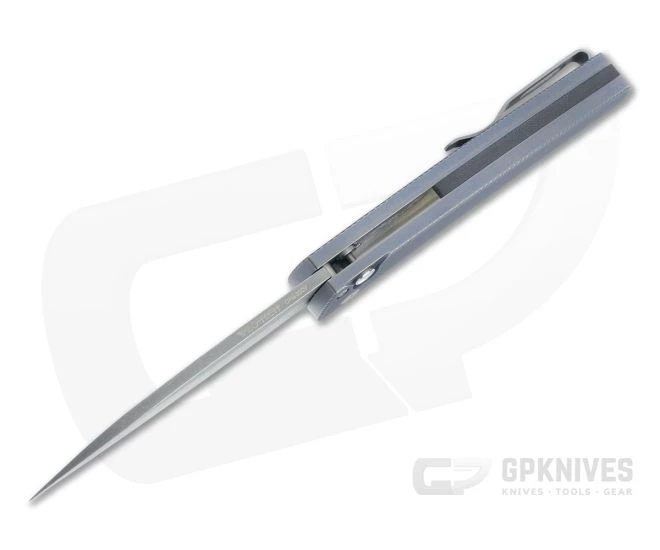 Protech Malibu Custom Wharncliffe Acid Washed 20CV Distressed Blue 3D Titanium Flipper 5141-AW-BLUE 5 Protech Malibu Custom Wharncliffe Acid Washed 20CV Distressed Blue 3D Titanium Flipper 5141-AW-BLUE - Image 3