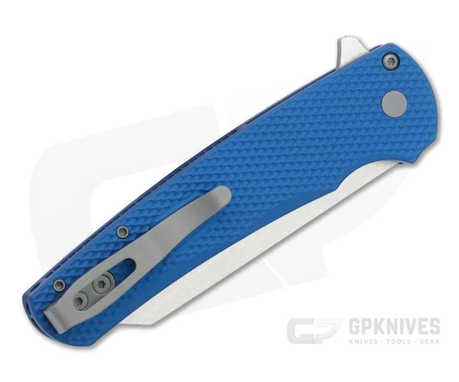 Protech Malibu Flipper Reverse Tanto Stonewashed 20CV Textured Blue Aluminum Folder 5205-BLUE 4 Protech Malibu Flipper Reverse Tanto Stonewashed 20CV Textured Blue Aluminum Folder 5205-BLUE - Image 2