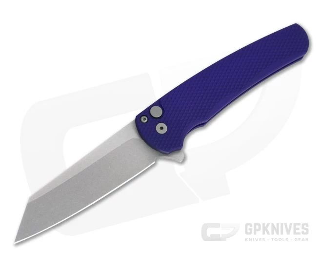 Protech Malibu Flipper Reverse Tanto Stonewashed 20CV Textured Purple Aluminum Folder 5205-PURP 3 Protech Malibu Flipper Reverse Tanto Stonewashed 20CV Textured Purple Aluminum Folder 5205-PURP