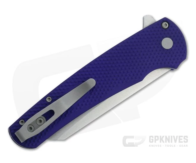 Protech Malibu Flipper Reverse Tanto Stonewashed 20CV Textured Purple Aluminum Folder 5205-PURP 4 Protech Malibu Flipper Reverse Tanto Stonewashed 20CV Textured Purple Aluminum Folder 5205-PURP - Image 2