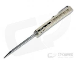 Protech Malibu LTD Damascus Reverse Tanto Bronze Aluminum Button Lock Flipper 5210-DAM -Outlet Flippers Store 5210 dam 3