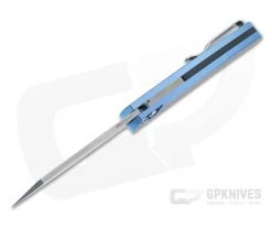 Protech Malibu Blue 3D Titanium Custom Stonewashed 20CV Reverse Tanto Flipper 5241-BLUE -Outlet Flippers Store 5241 blue 3