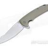 WE Knife Co 617F Flipper Tan G10 Satin D2 -Outlet Flippers Store 617f
