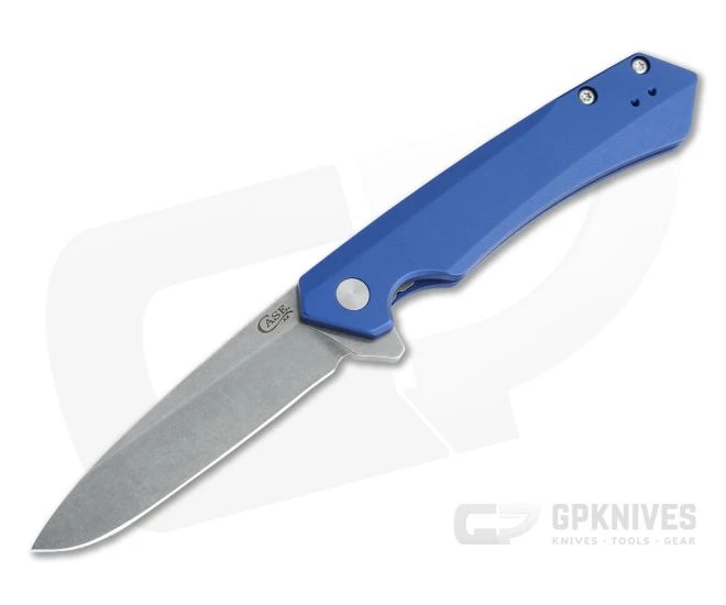 Case Kinzua Spear Point S35VN Blue Aluminum Frame Lock Flipper 64660 3 Case Kinzua Spear Point S35VN Blue Aluminum Frame Lock Flipper 64660