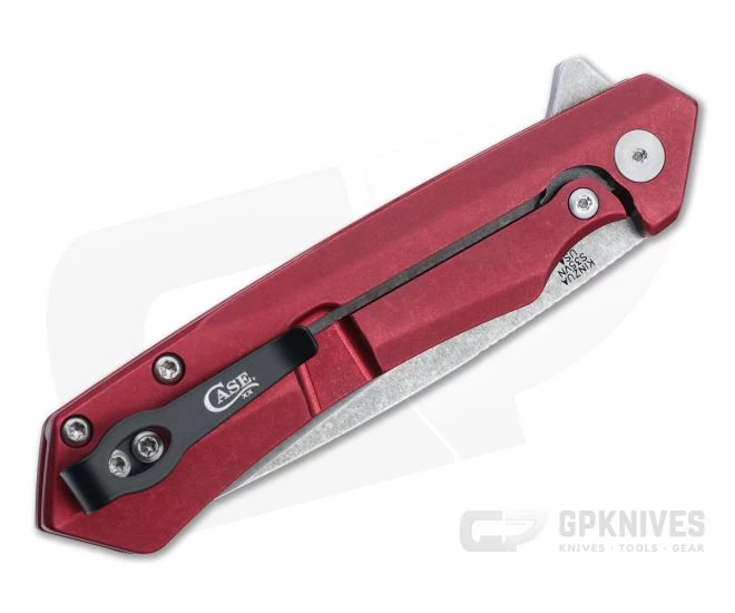 Case Kinzua Tanto S35VN Red Aluminum Frame Lock Flipper 64664 4 Case Kinzua Tanto S35VN Red Aluminum Frame Lock Flipper 64664 - Image 2
