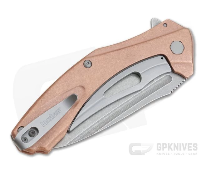 Kershaw Natrix XL Copper Stonewashed D2 KVT Sub-Frame Lock Flipper 7008CU 4 Kershaw Natrix XL Copper Stonewashed D2 KVT Sub-Frame Lock Flipper 7008CU - Image 2