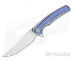 WE Knife Co 704B Flipper Blue Ti Rubbed Satin M390