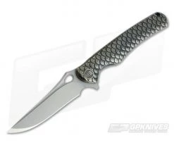 WE Knives 819A Drakon Bronze Titanium Integral Flipper Stonewashed M390
