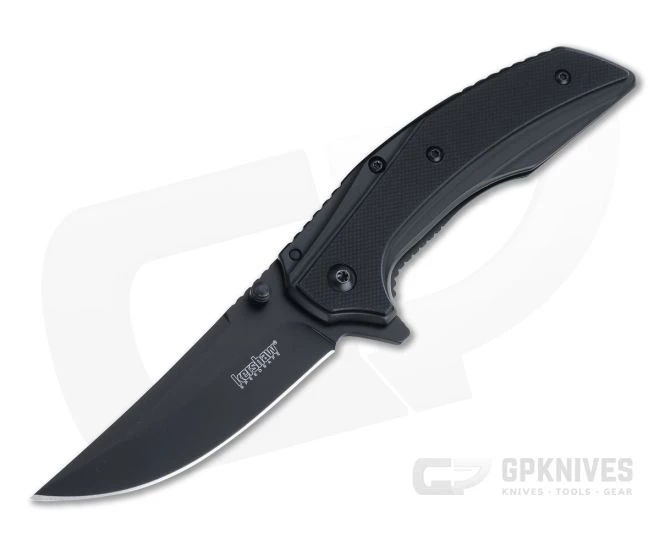 Kershaw Outright Trailing Point Black PVD Assisted Frame Lock Flipper 8320BLK 3 Kershaw Outright Trailing Point Black PVD Assisted Frame Lock Flipper 8320BLK