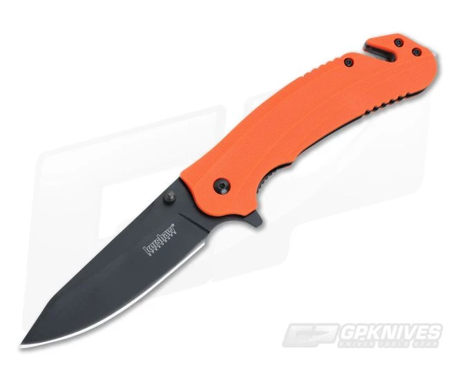Kershaw Barricade SpeedSafe Orange Black Flipper 8650 3 Kershaw Barricade SpeedSafe Orange Black Flipper 8650