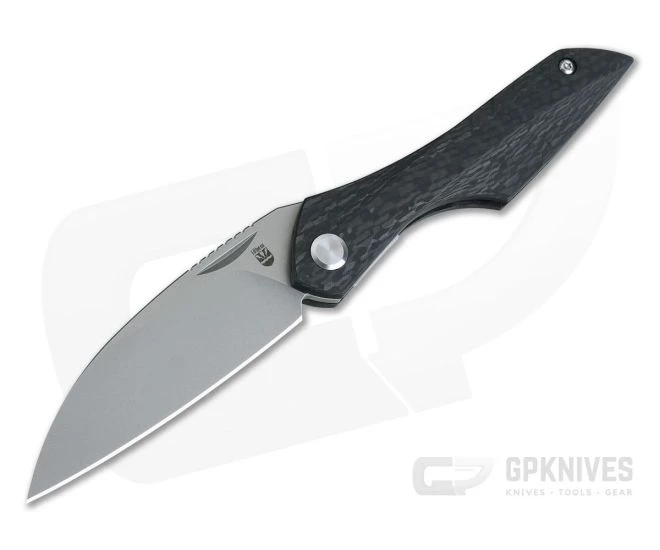 Isham Bladeworks Abstruse Front Flipper Carbon Fiber Liner Lock 3 Isham Bladeworks Abstruse Front Flipper Carbon Fiber Liner Lock